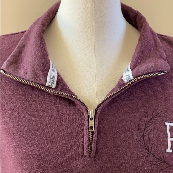 PINK VICTORIA’S SECRET QUARTER ZIP PULLOVER - Picture 5 of 13